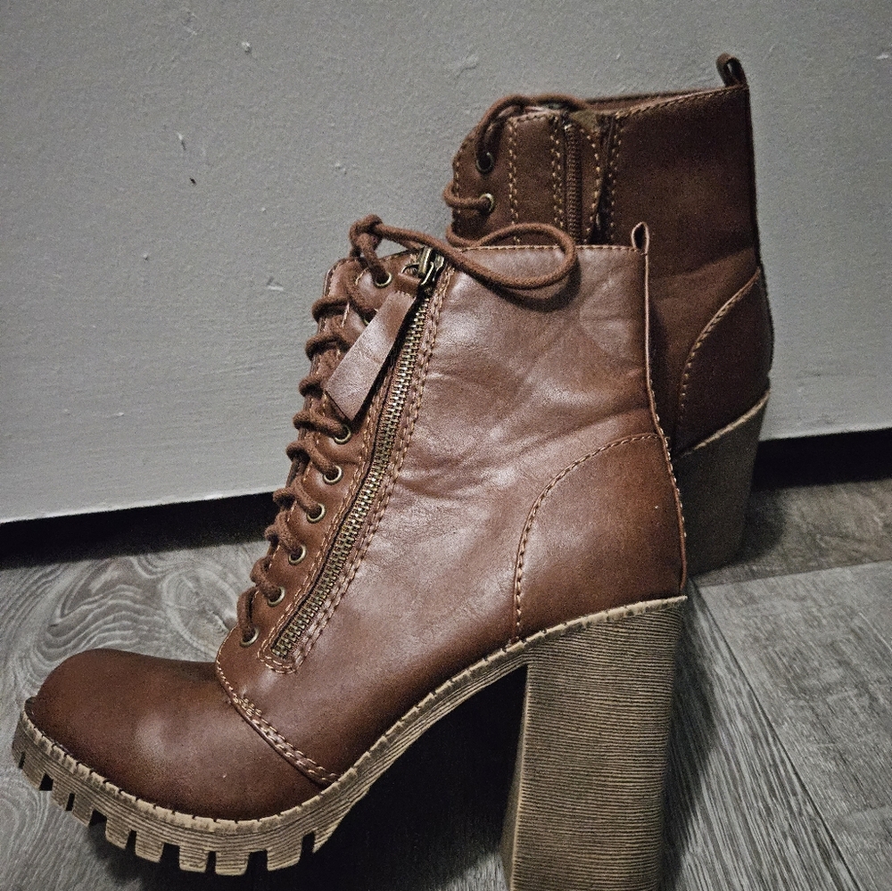 Brown High Heel Boots